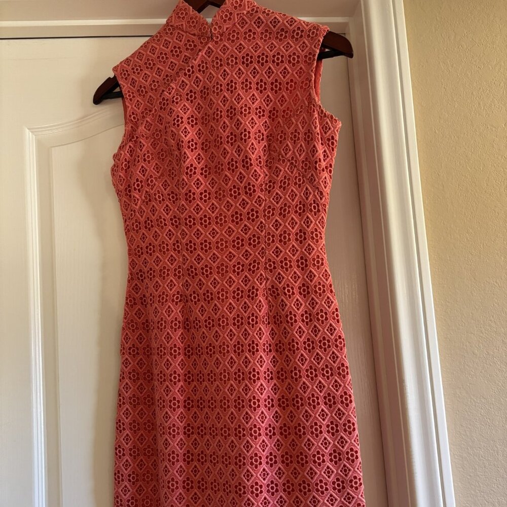 Elegant Pink Lace Dress